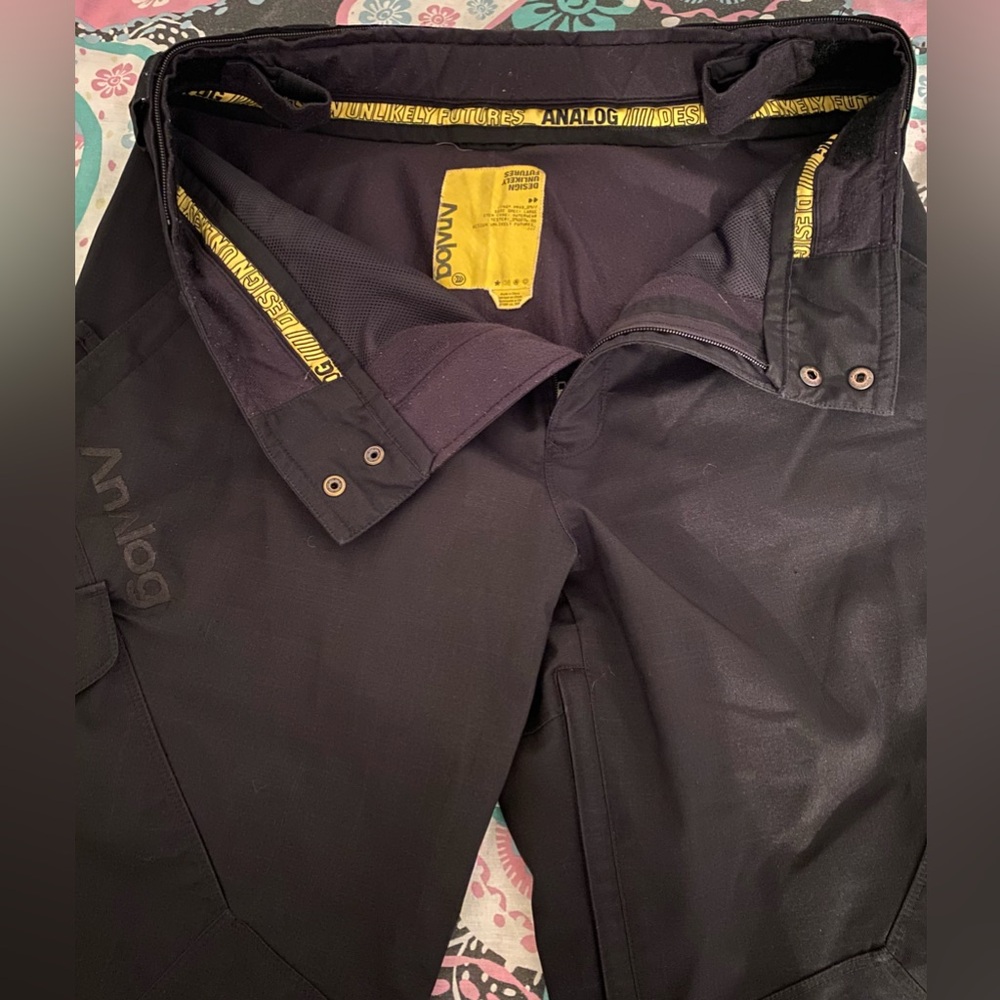 Large Black Burton Analog snowboard pants